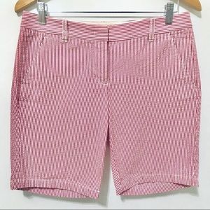 J.Crew Factory Bermuda Shorts 4 Seersucker Cotton